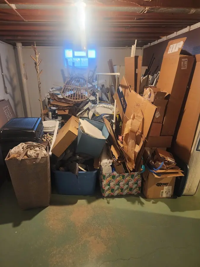 Roll-off dumpster container at job site for 15 Yard Dumpster Rental in Poteet